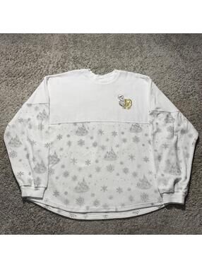 2020 Walt Disney World Christmas White Velvet Snowflake Spirit Jersey Adult XXL